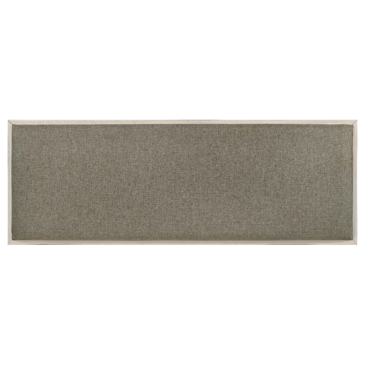 Franco Fabric Upholstered Bench with Shelf Distressed White