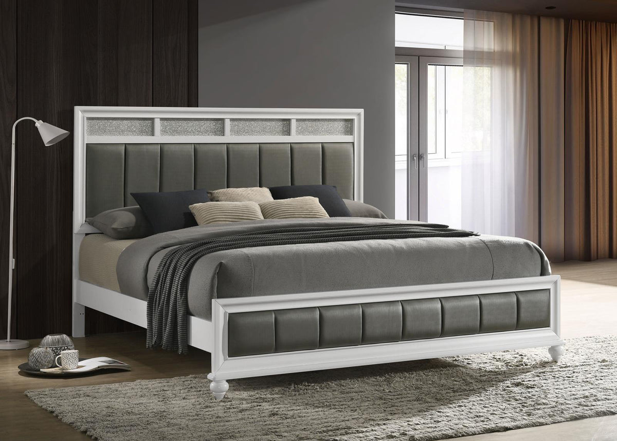 Barzini Panel Bedroom Set - White