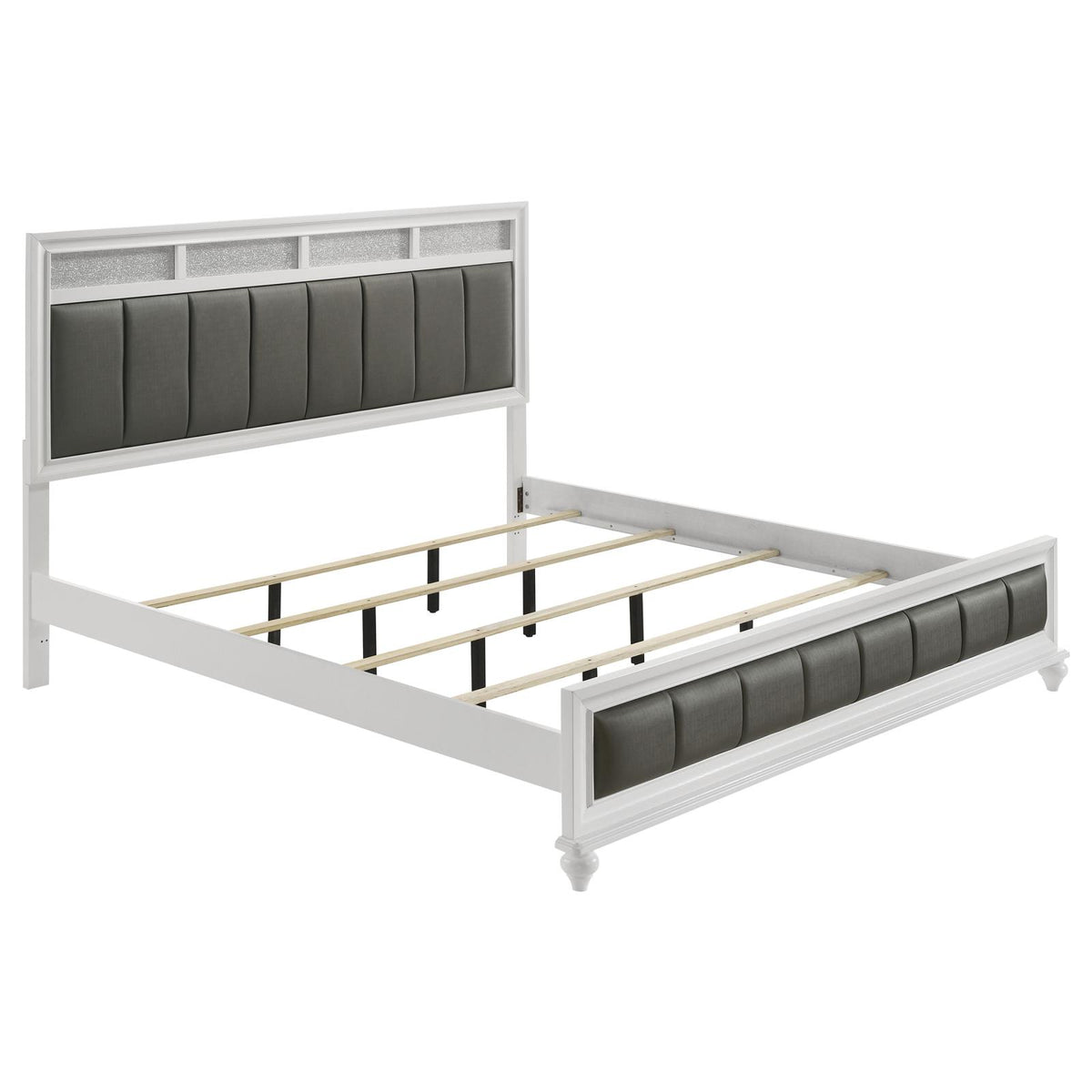 Barzini Panel Bedroom Set - White