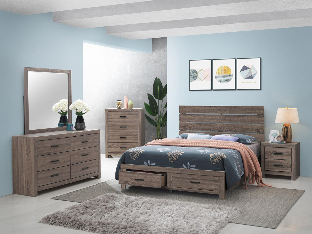 Brantford Panel Bedroom Set - Barrel Oak