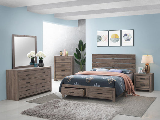 Brantford Panel Bedroom Set - Barrel Oak