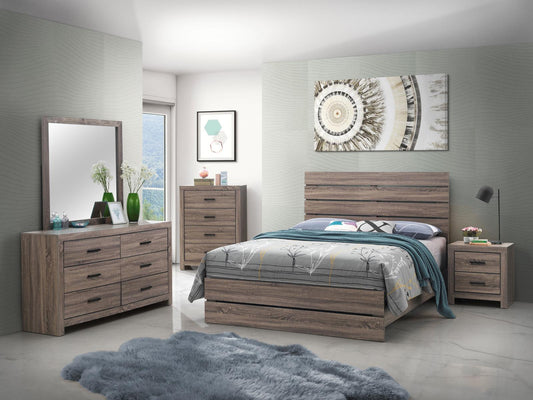 Brantford Panel Bedroom Set - Barrel Oak