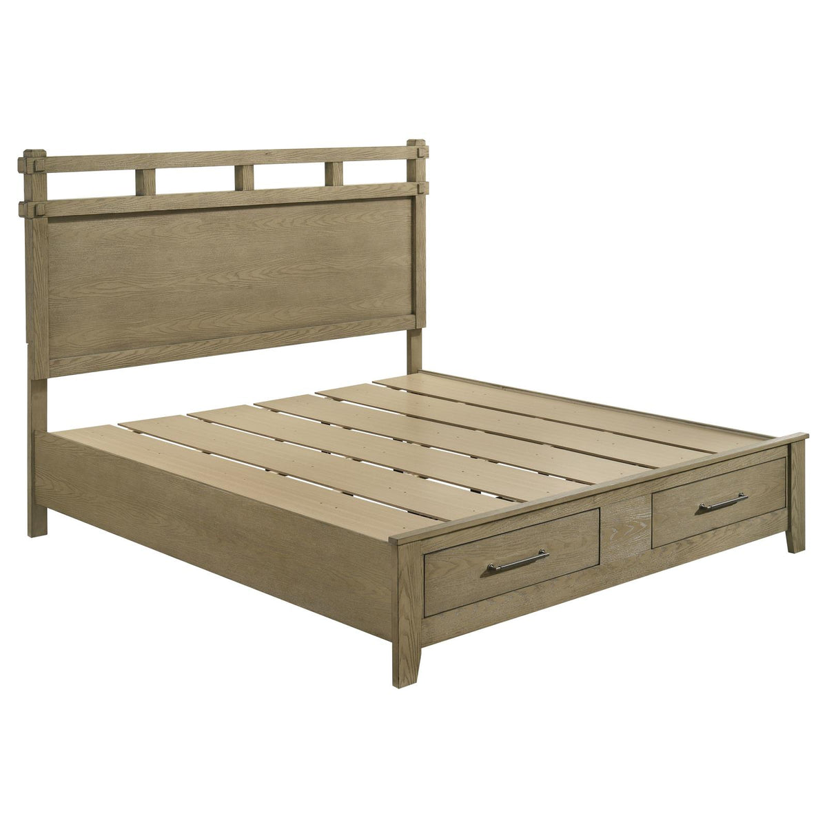 Hazlewood Storage Bedroom Set - Vineyard Oak