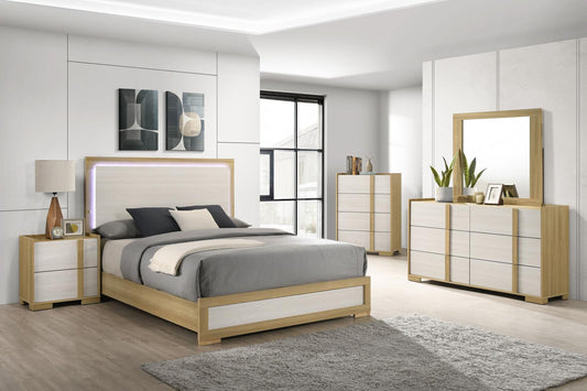Hyland Panel Bedroom Set - Natural