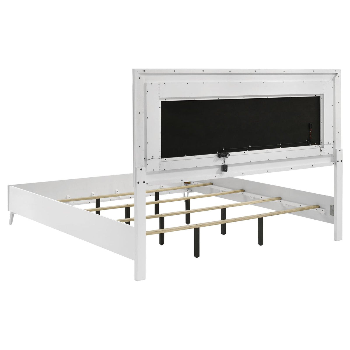 Cassia Panel Bedroom Set - White High Gloss