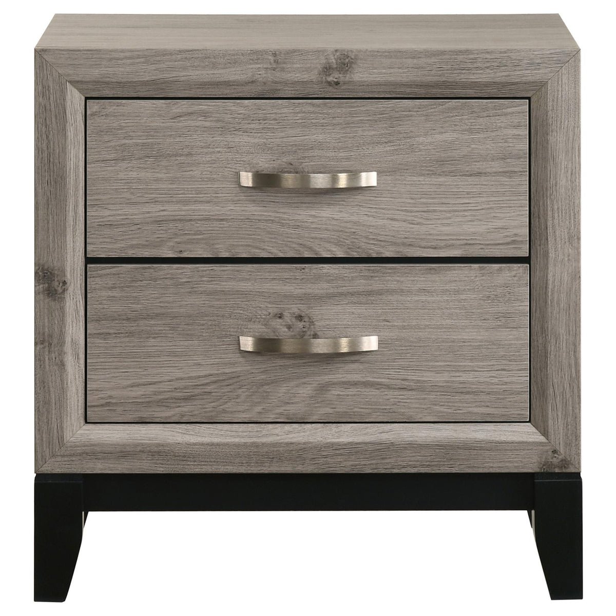 Valen 2-drawer Nightstand Bedside Table Light Taupe