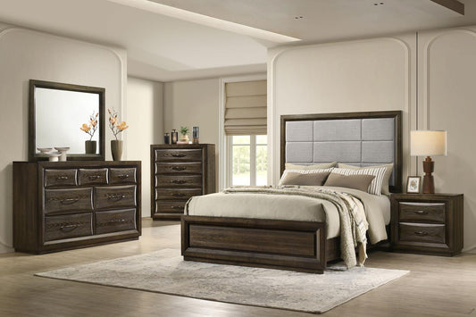 Atlas Panel Bedroom Set - Dark Oak