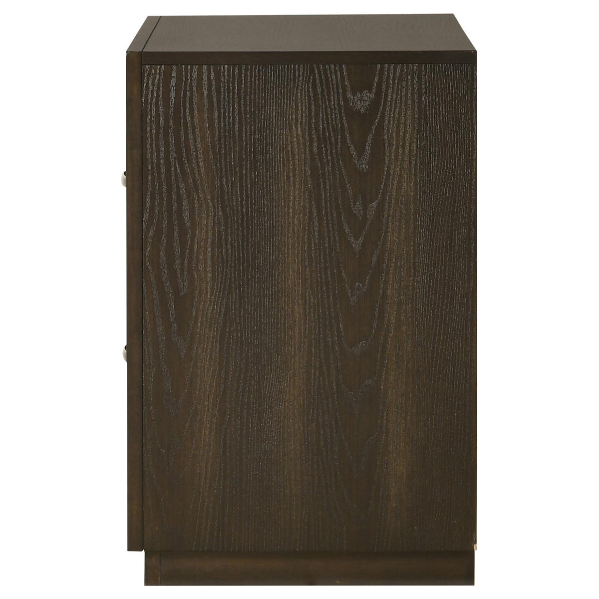 Atlas 2-drawer Bedroom Nightstand Bedside Table Dark Oak