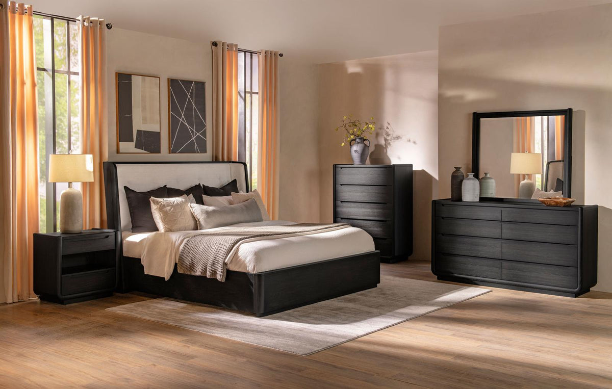 Leandro Bedroom Set - Burnished Black