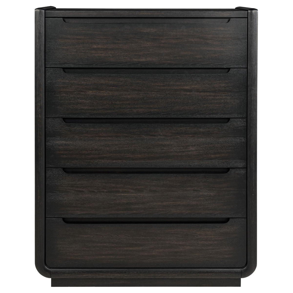 Leandro 5-drawer Bedroom Chest of Drawers Burnished Black