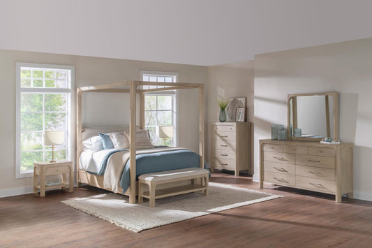 Solano Canopy Bedroom Set - Weathered Mango
