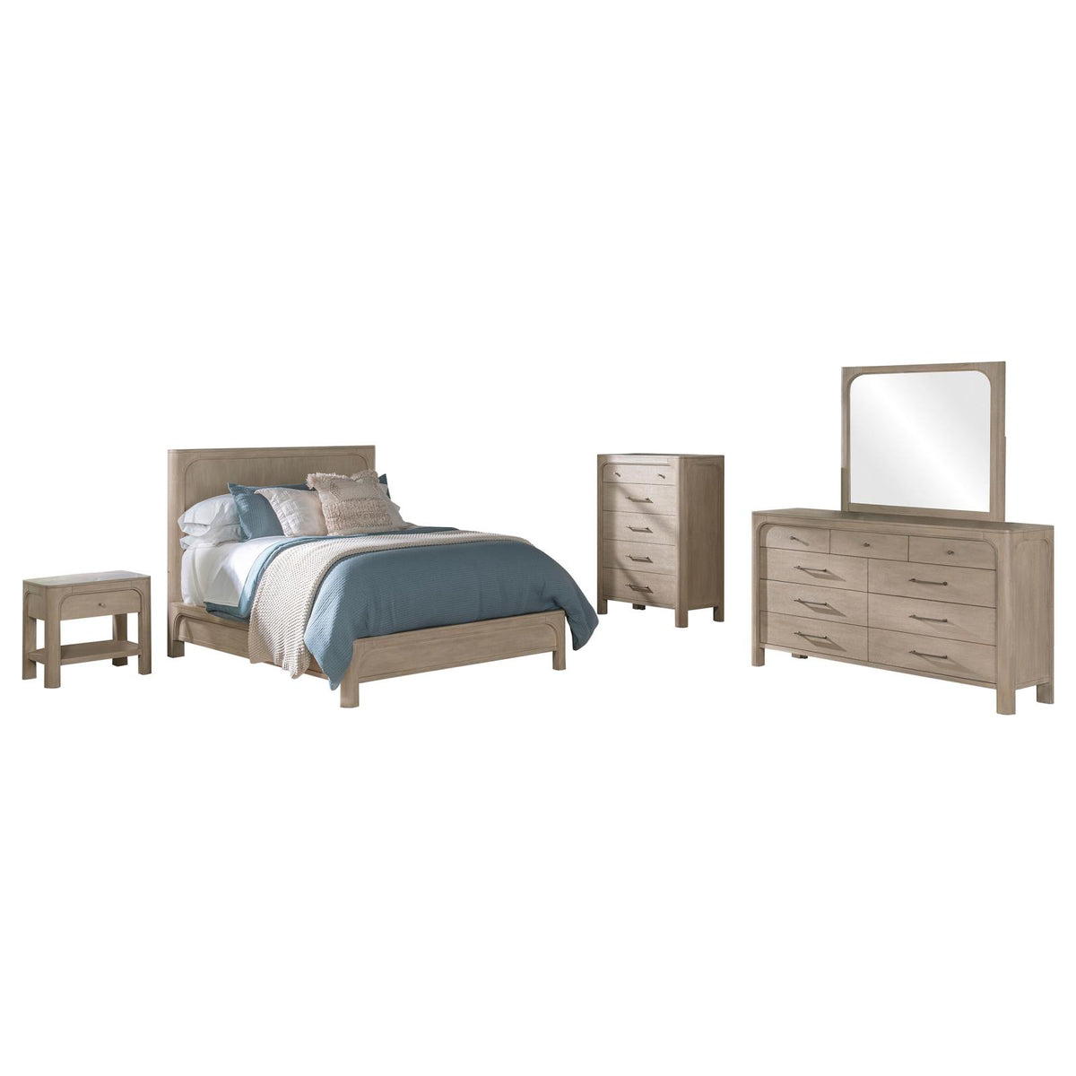 Solano Panel Bedroom Set - Weathered Mango