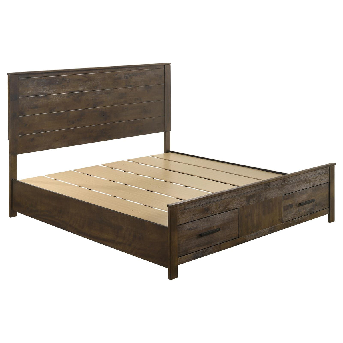 Woodmont Storage Bedroom Set - Rustic Golden Brown