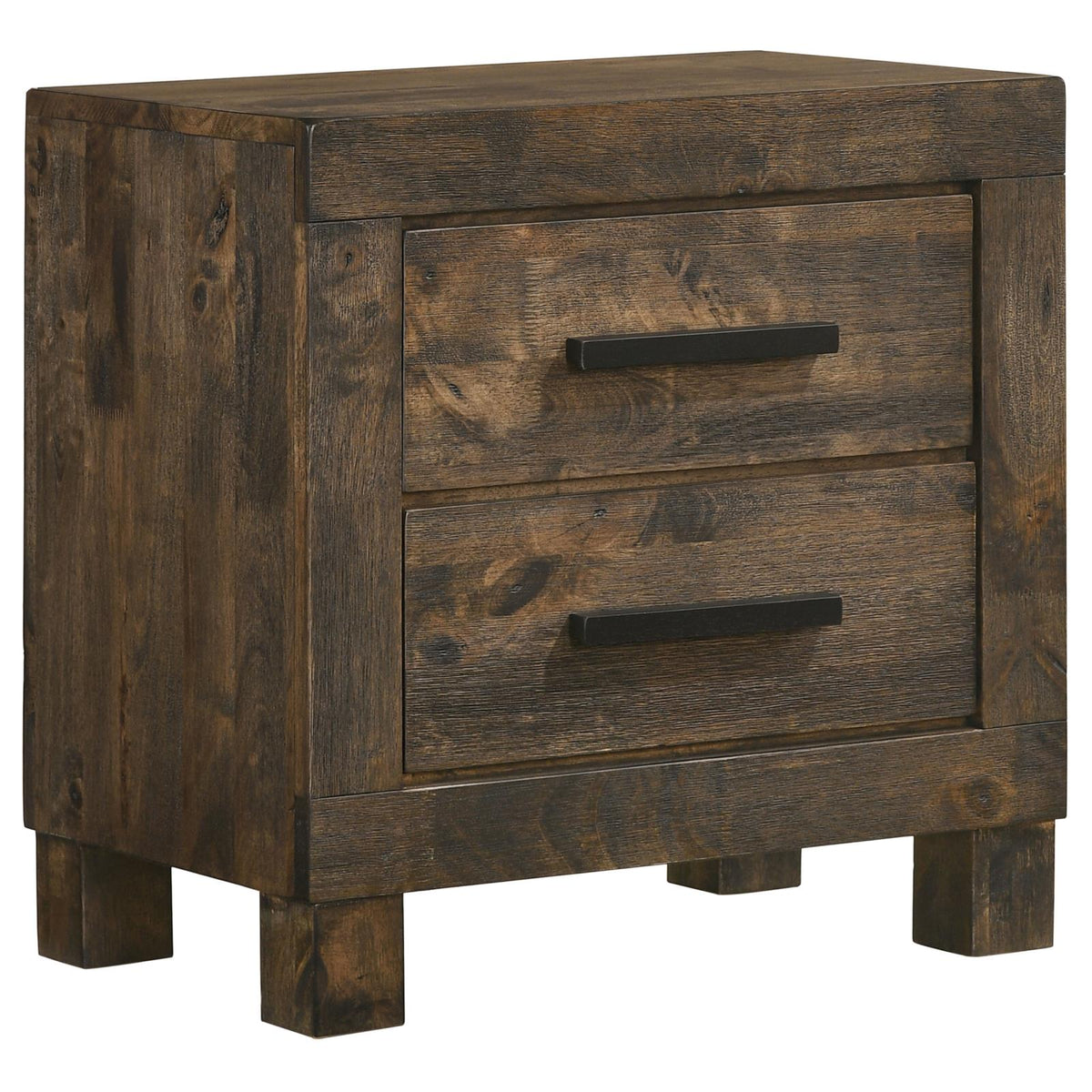 Woodmont Storage Bedroom Set - Rustic Golden Brown