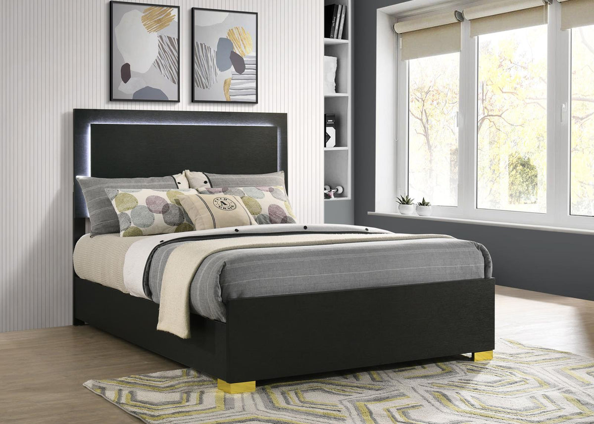 Marceline Panel Bedroom Set - Black