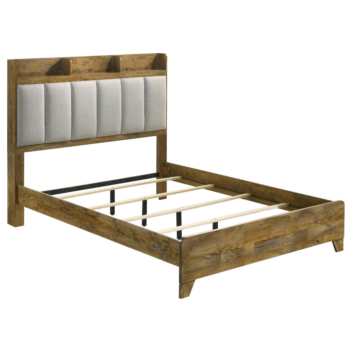 Henderson Panel Bedroom Set - Medium Oak / Light Grey