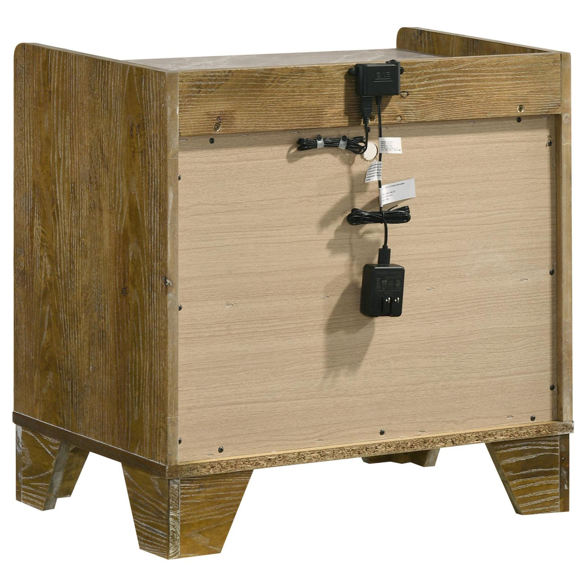 Henderson Panel Bedroom Set - Medium Oak / Light Grey