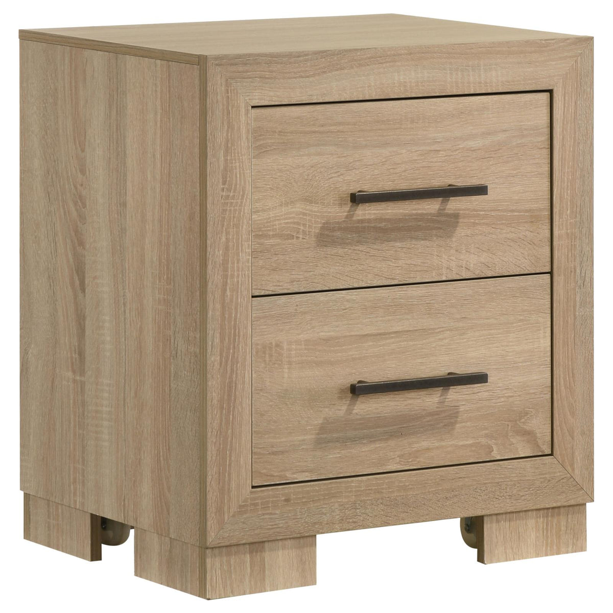 Arielle Bookcase Bedroom Set - Light Tan