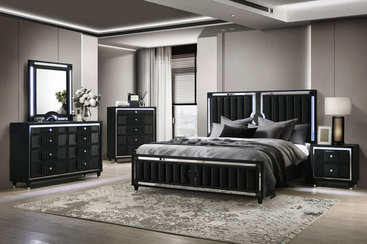 Ravenne Panel Bedroom Set - Black