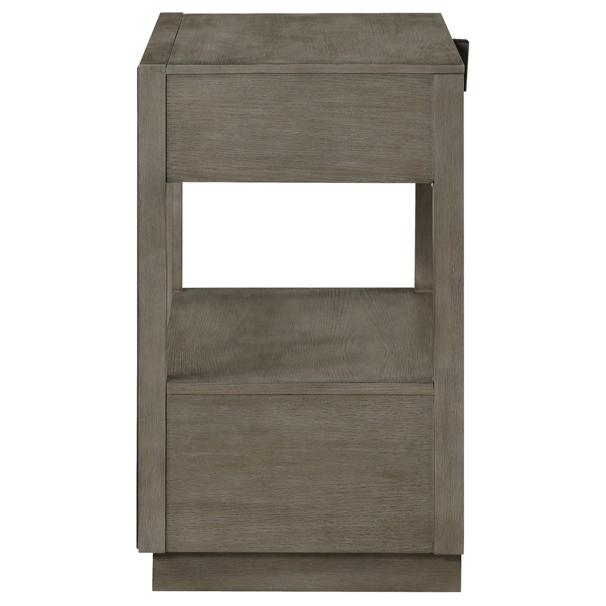 Durango 2-drawer Nightstand Bedside Table Taupe Oak