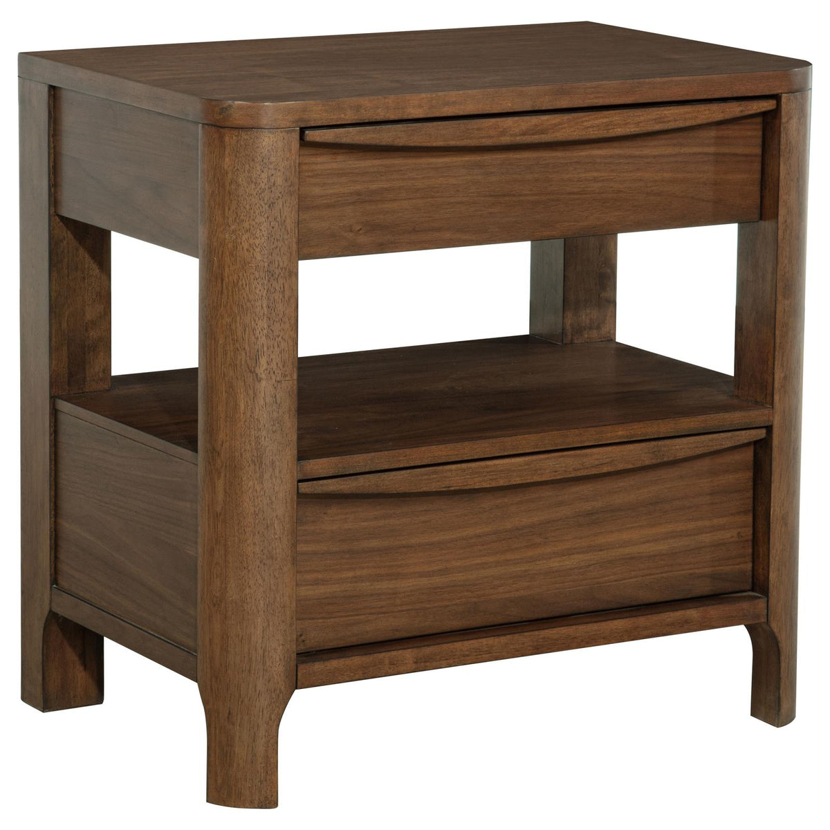 Maderia Panel Bedroom Set - Walnut