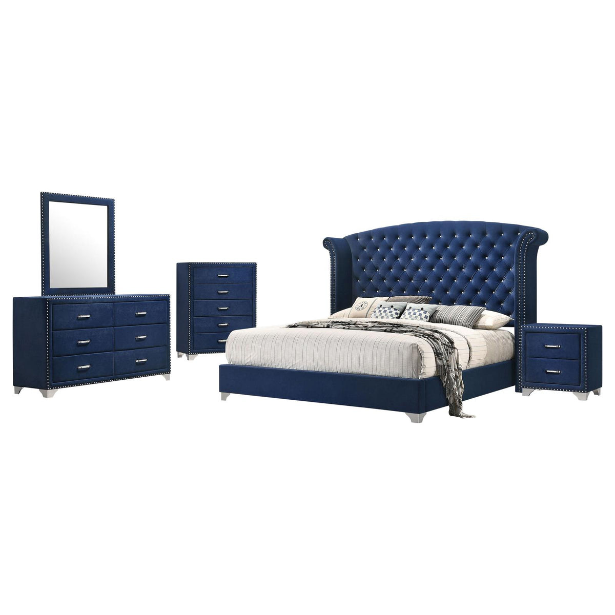 Melody Bedroom Set - Pacific Blue