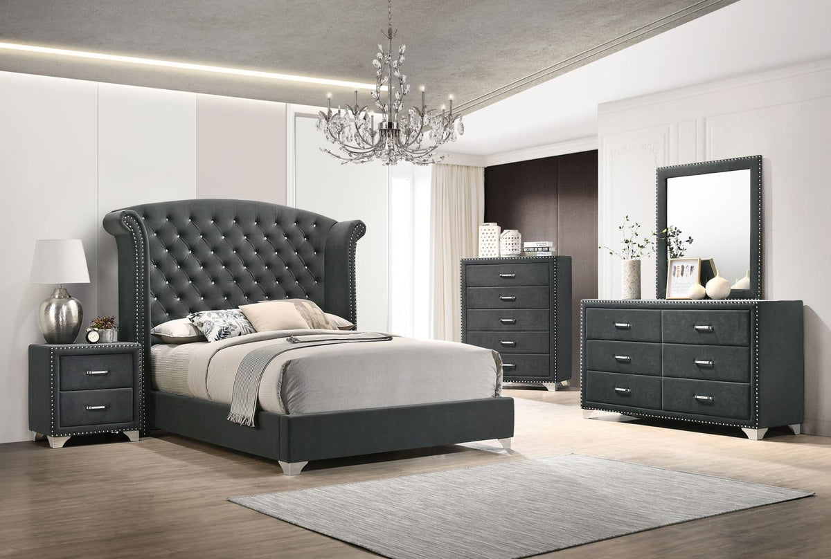 Melody Bedroom Set - Grey