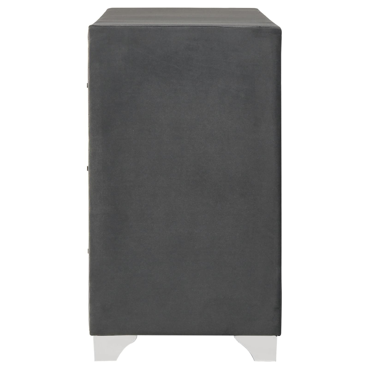 Melody 6-drawer Upholstered Dresser Grey