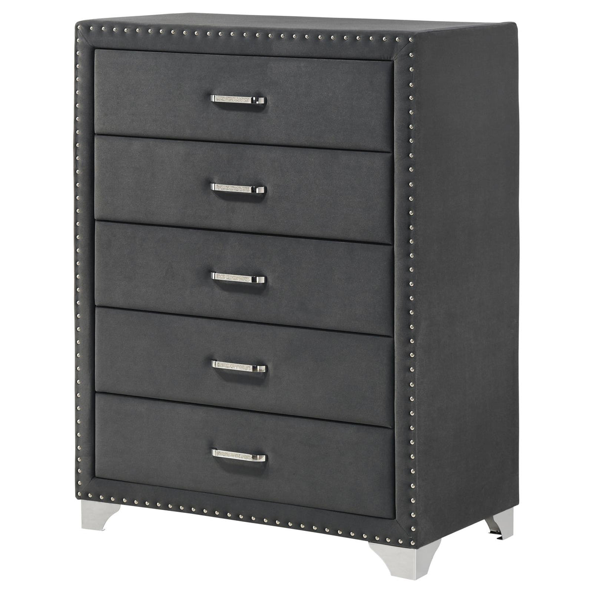 Melody 5-drawer Bedroom Chest Grey