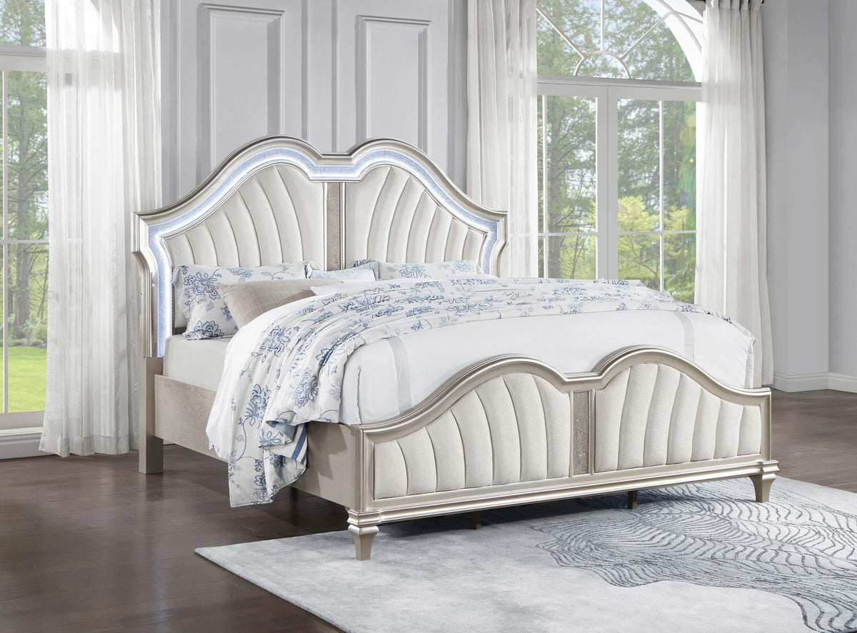 Evangeline Panel Bedroom Set - Silver Oak
