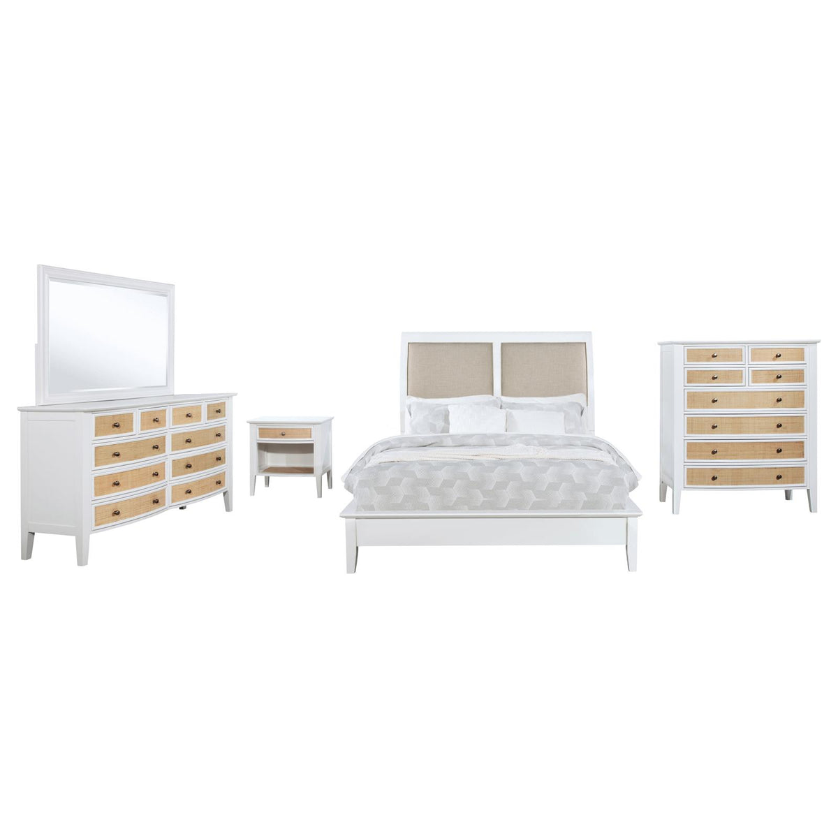 Bexhill Panel Bedroom Set - White