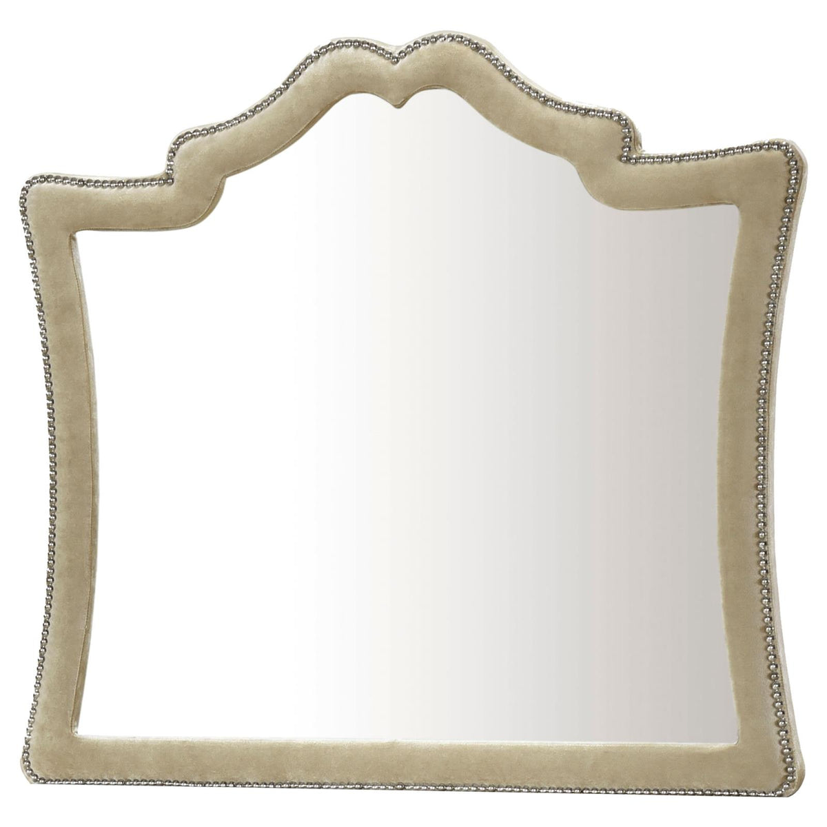 Antonella Panel Bedroom Set - Ivory / Camel