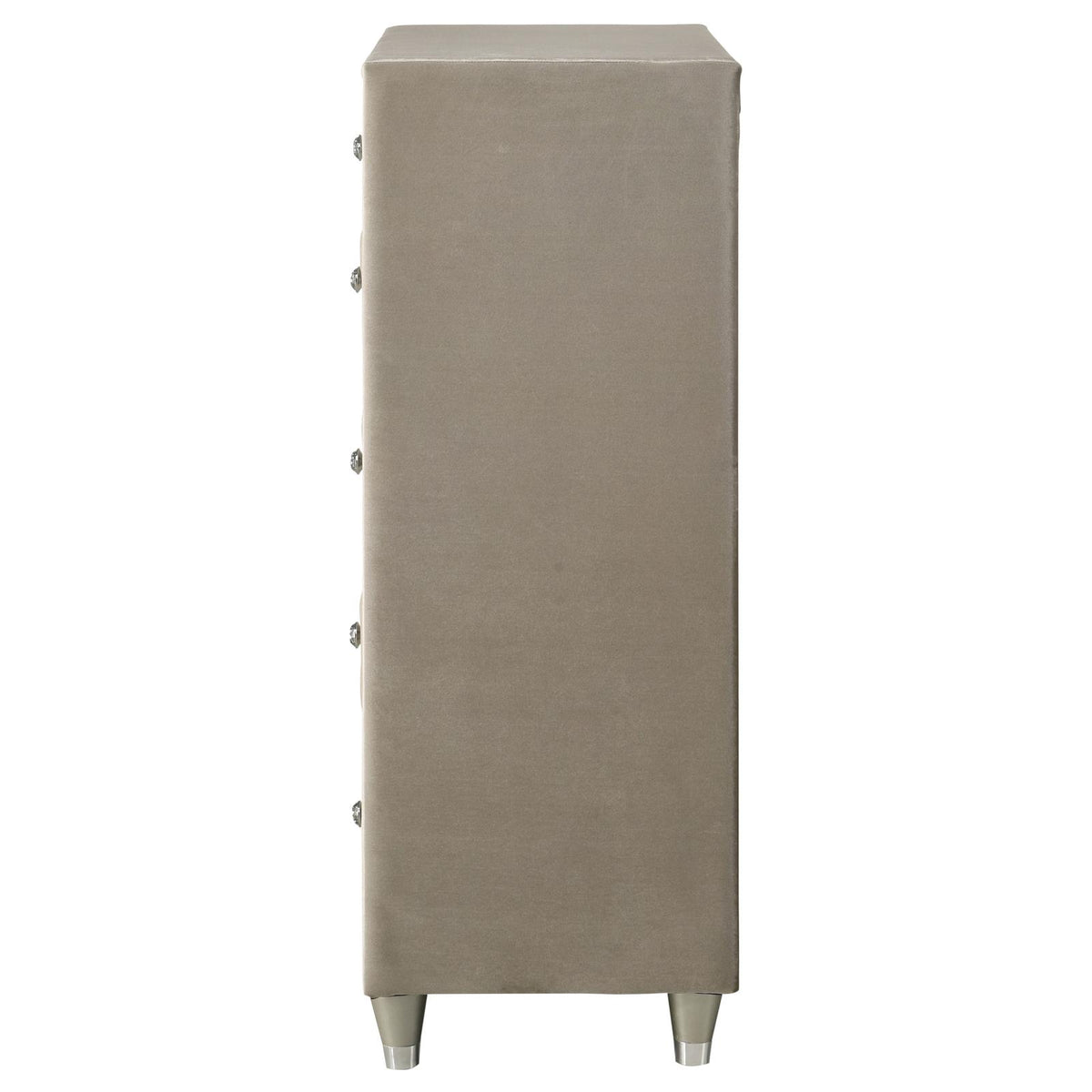 Antonella 5-drawer Bedroom Chest Ivory and Camel