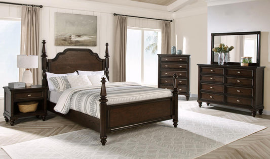 Andover Bedroom Set - Dark Oak