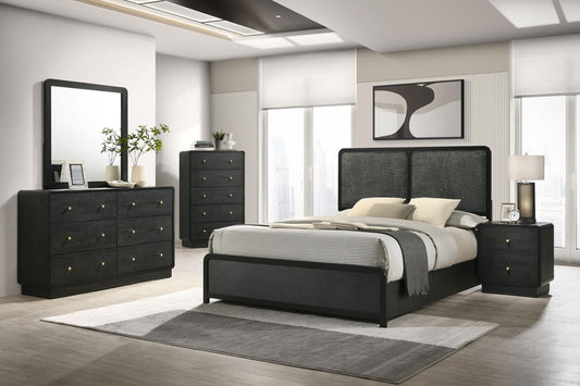 Cavelle Panel Bedroom Set - Black