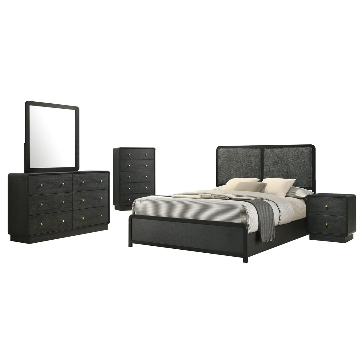 Cavelle Panel Bedroom Set - Black