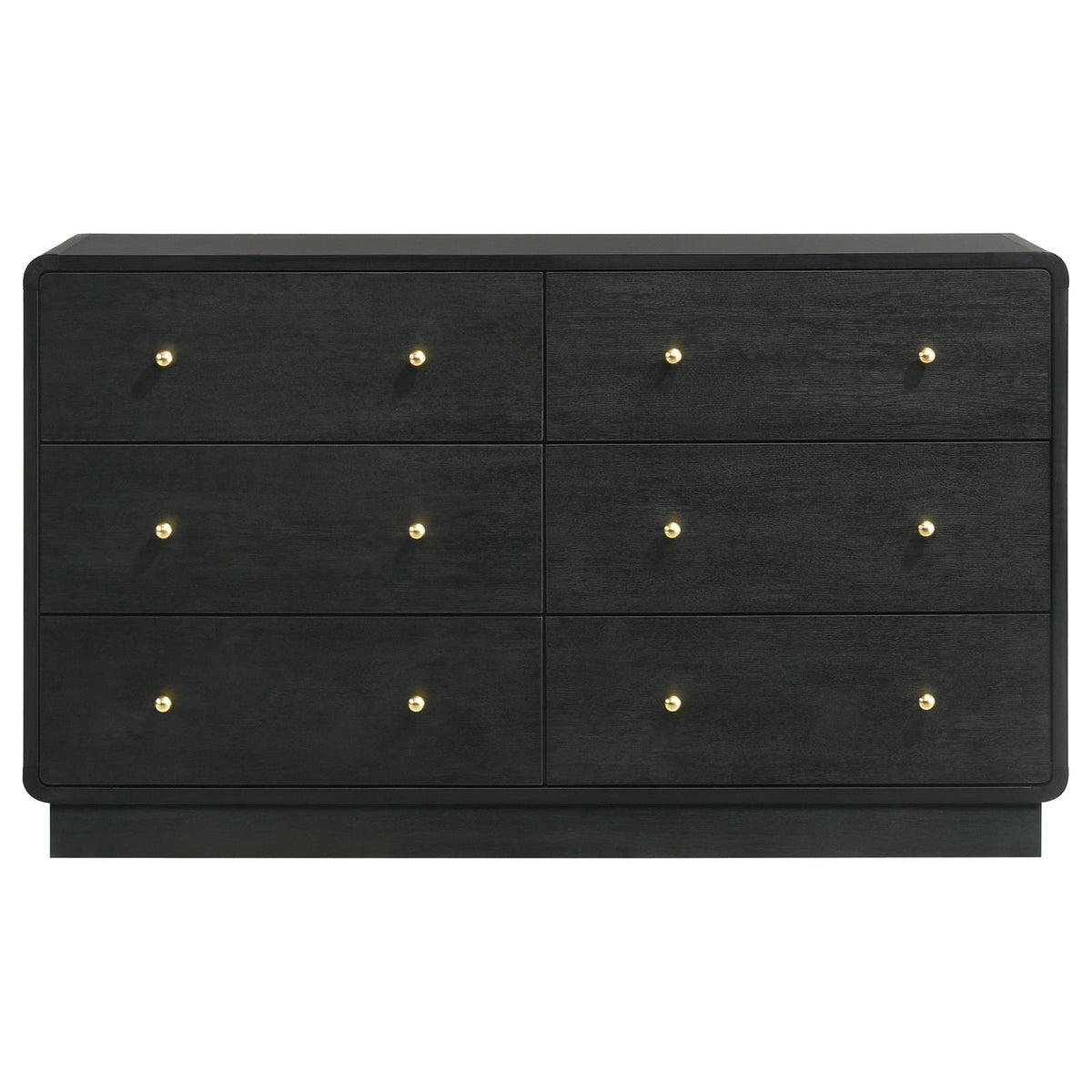 Cavelle 6-drawer Dresser Cabinet Black