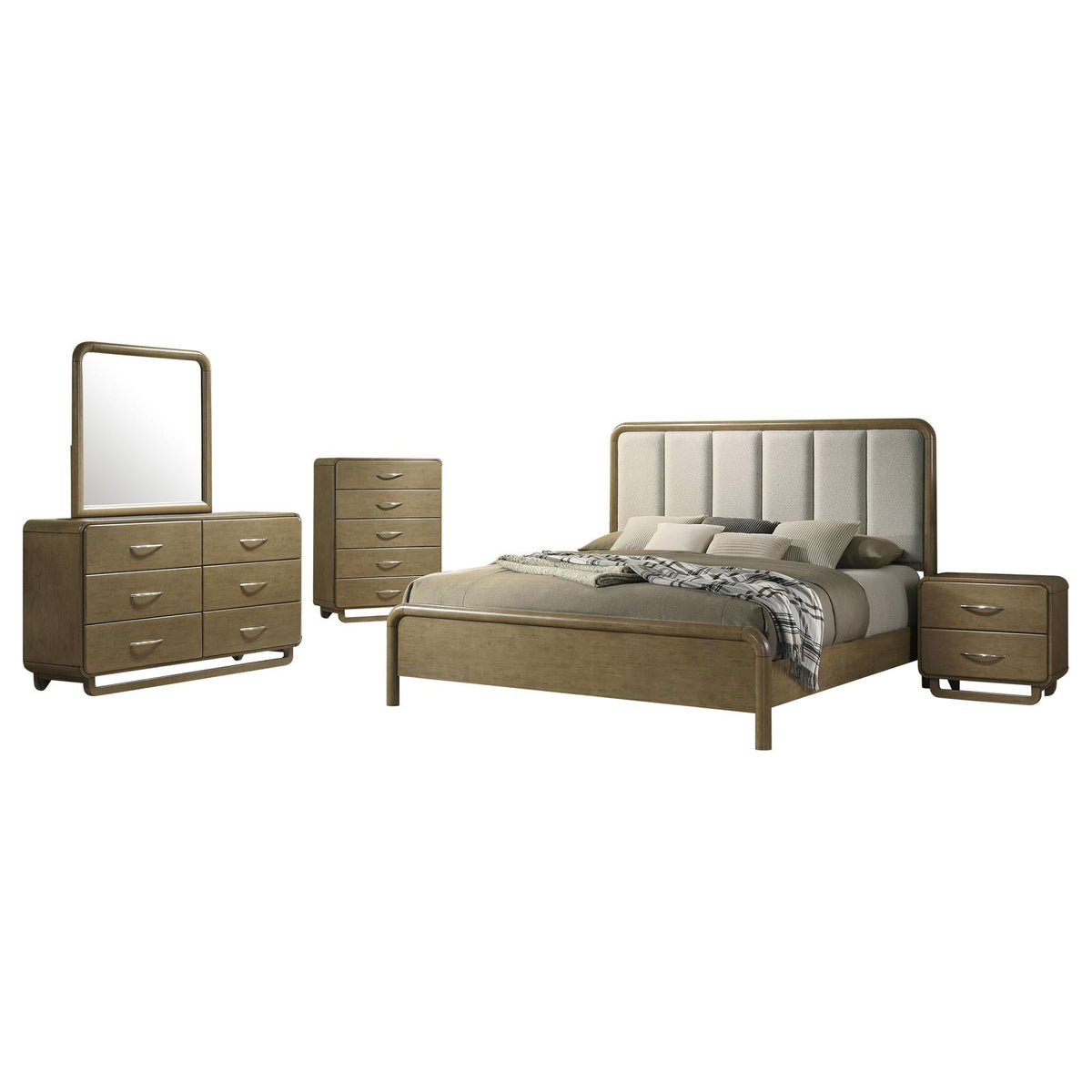 Amsbury Bedroom Set - Nutmeg