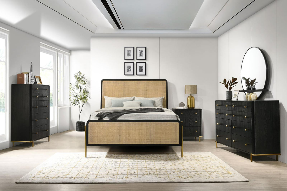 Arini Panel Bedroom Set - Black