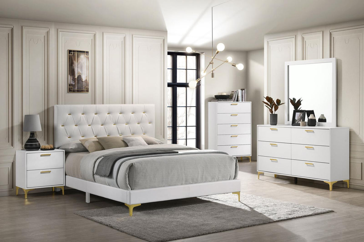 Kendall Panel Bedroom Set - White