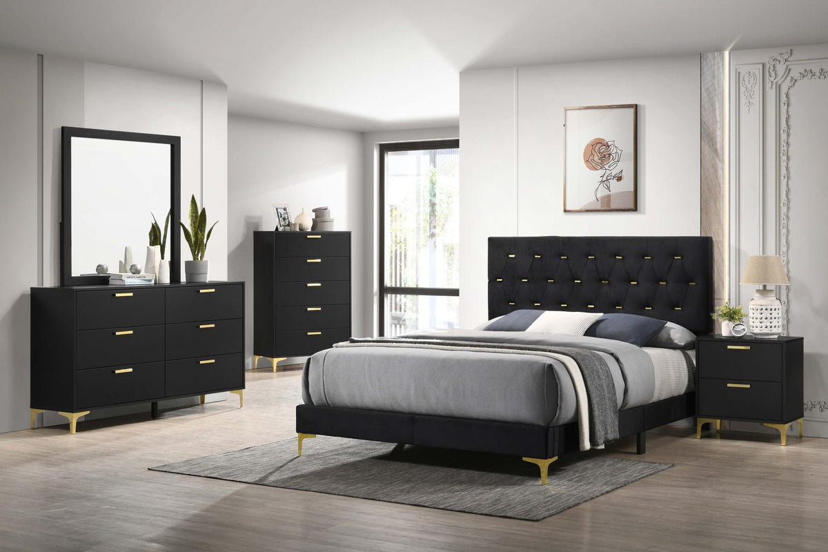 Kendall Panel Bedroom Set - Black