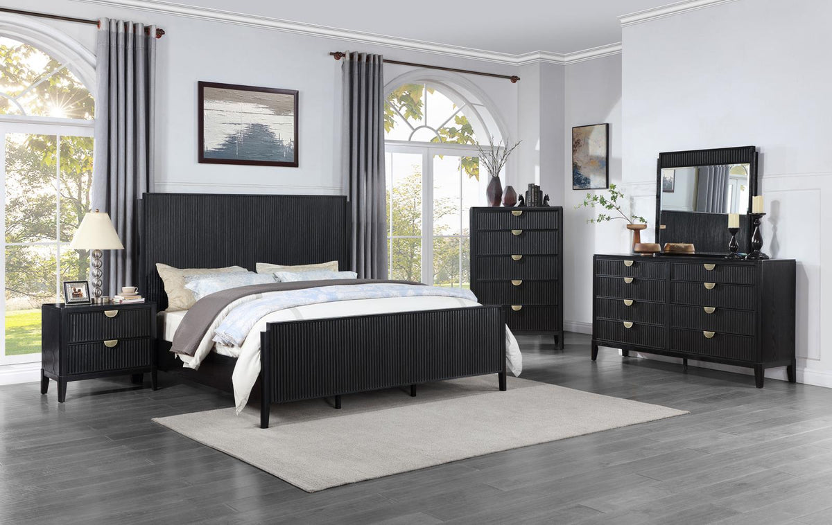 Brookmead Panel Bedroom Set - Black
