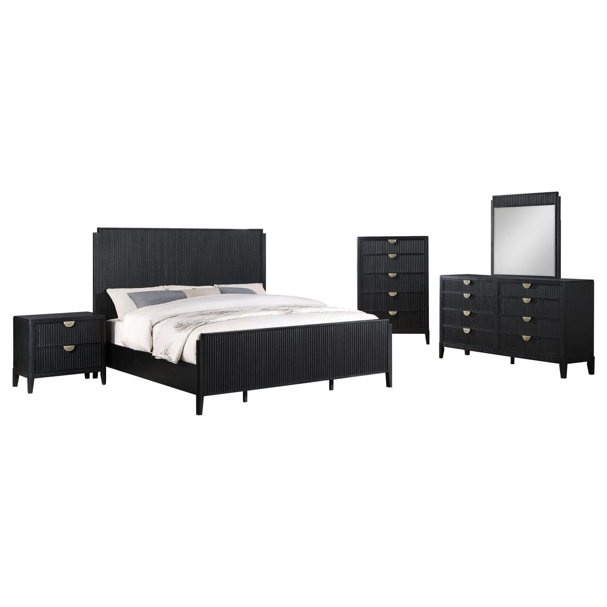 Brookmead Panel Bedroom Set - Black
