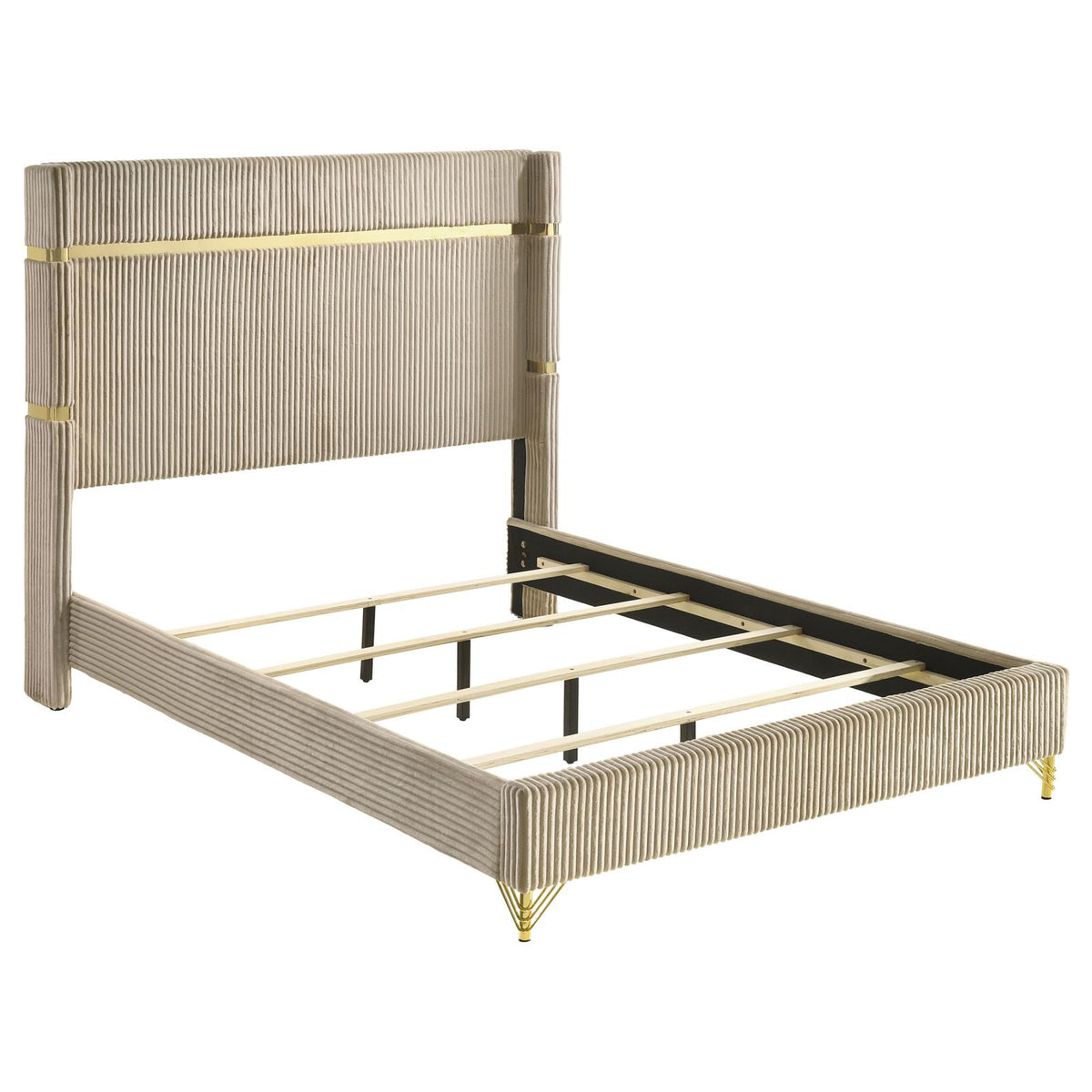 Lucia Bedroom Set - Beige / White
