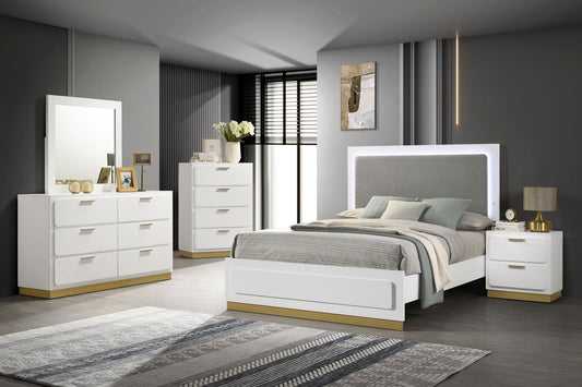 Caraway Panel Bedroom Set - White