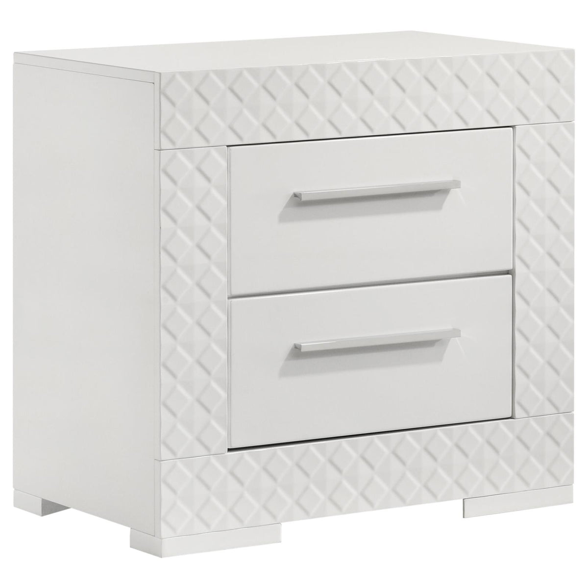 Ives Panel Bedroom Set - White High Gloss