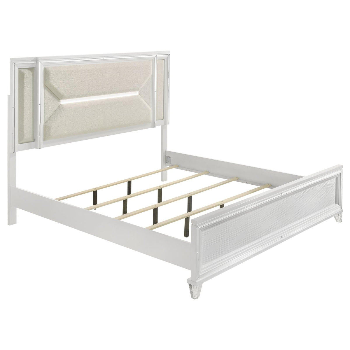 Marmore Panel Bedroom Set - White