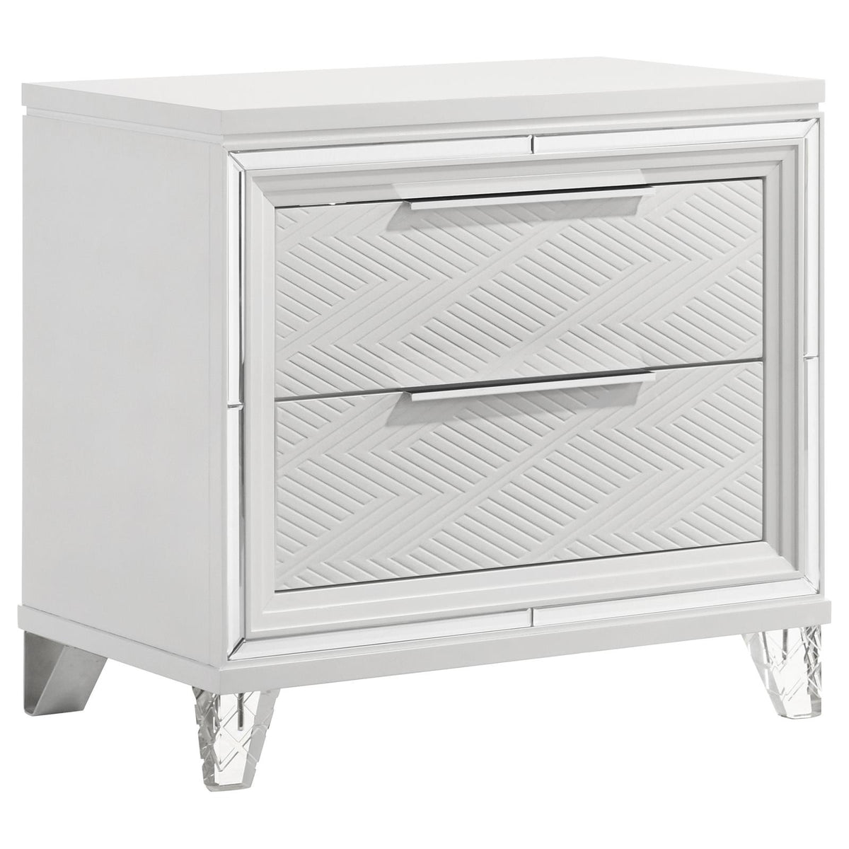 Marmore Panel Bedroom Set - White