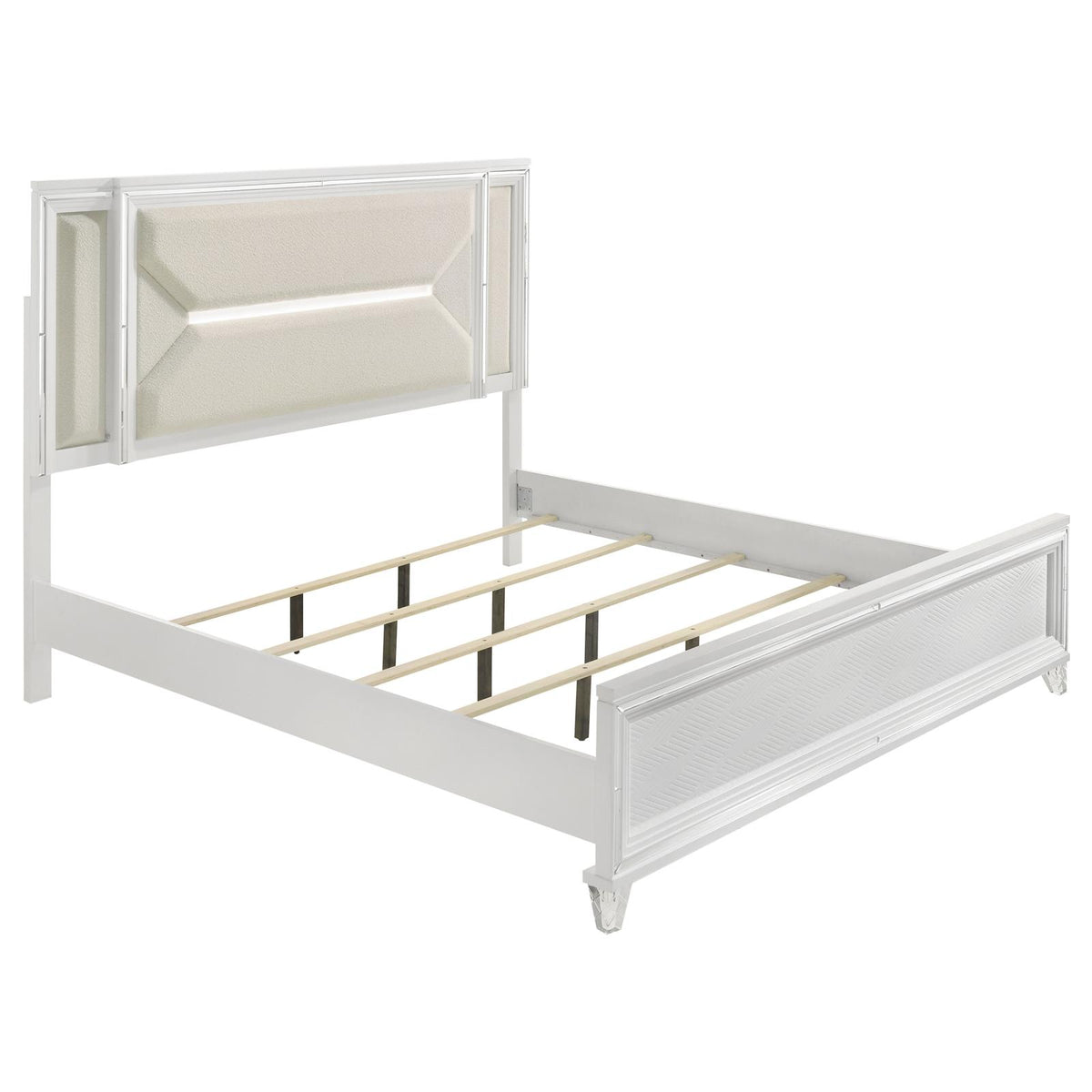 Marmore Panel Bedroom Set - White