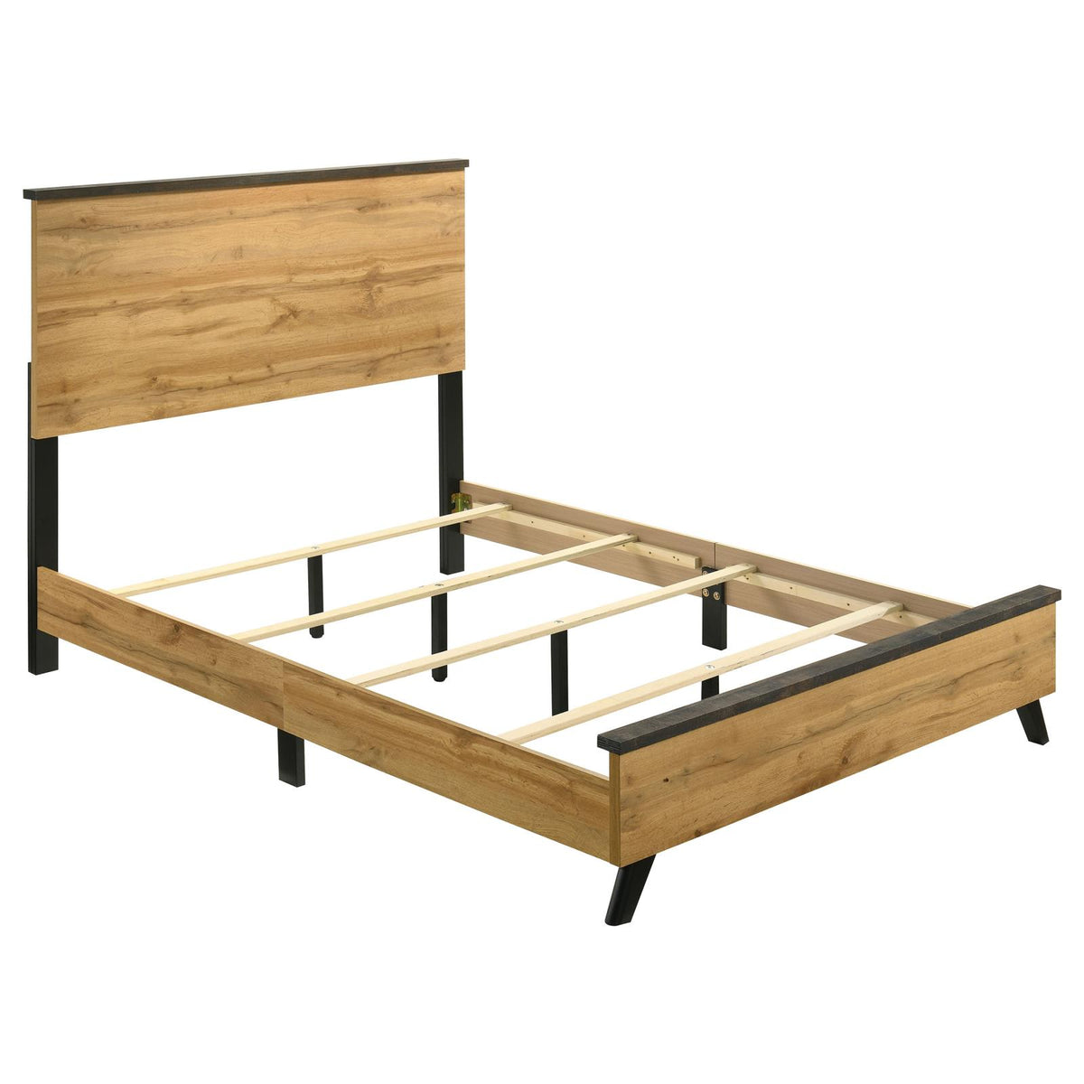Kaywood Panel Bedroom Set - Weathered Brown / Natural Pine